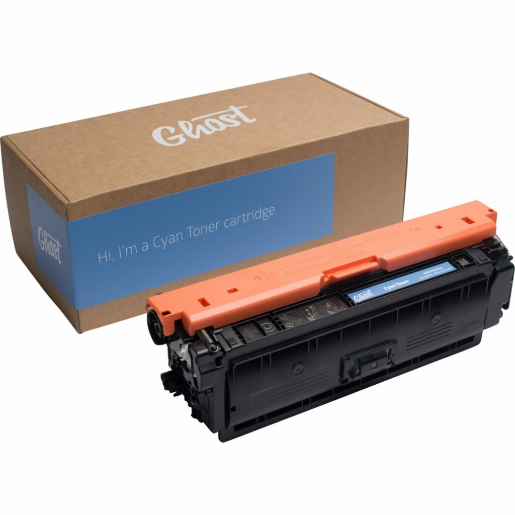 Cyan Toner M552 mit Verpackung