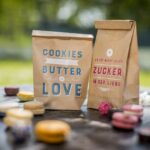 paper bag lunch bag with white toner print