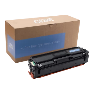 Neon Cyan Toner Samsung CLP-415 mit Verpackung