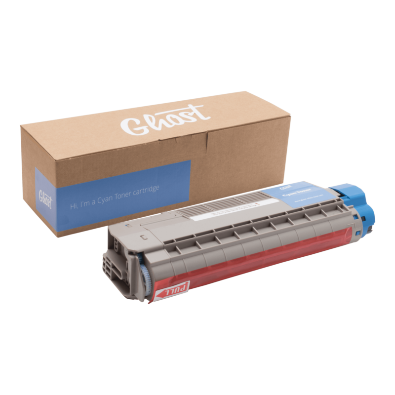 Cyan Toner OKI ES6410DN mit Verpackung