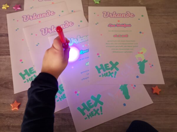 Neon print children birthday party