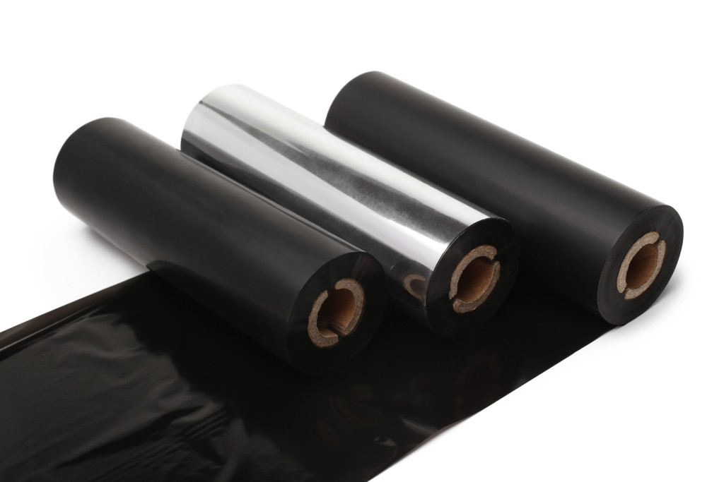 thermo black roll wax ribbon