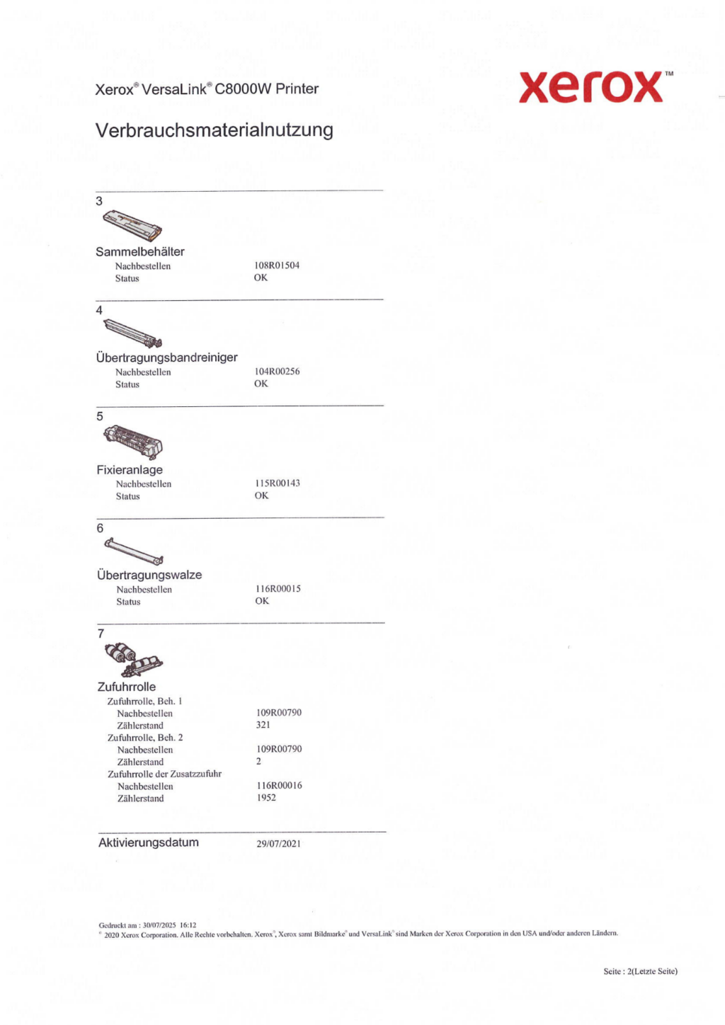 8110eighterページ Professional White Toner Printer For Stationery Uses