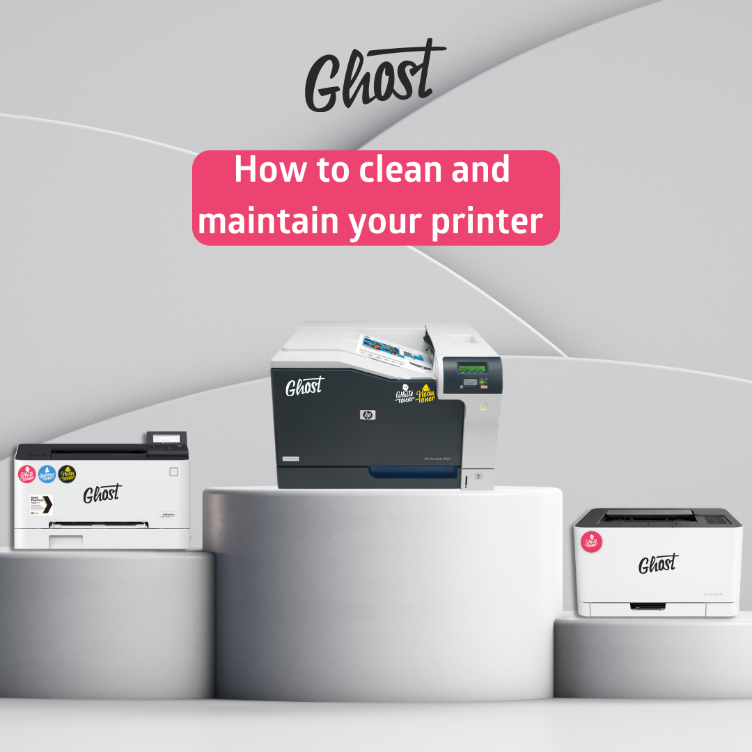 How to Maintenance and Clean Your Printer • Ghost White Toner